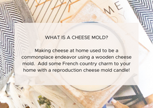 Load image into Gallery viewer, 3 Hole Cheese Mold Candle
